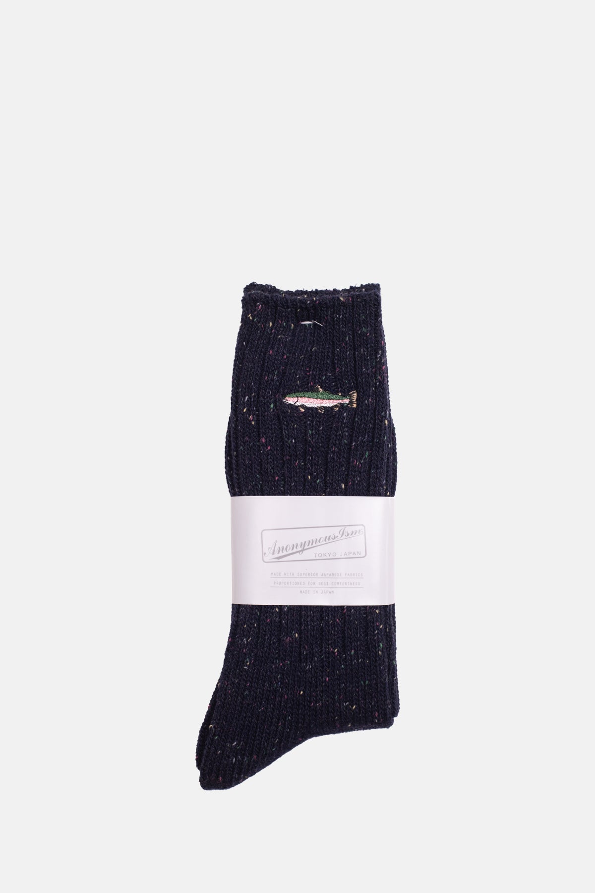 Trout Emb Crew Navy