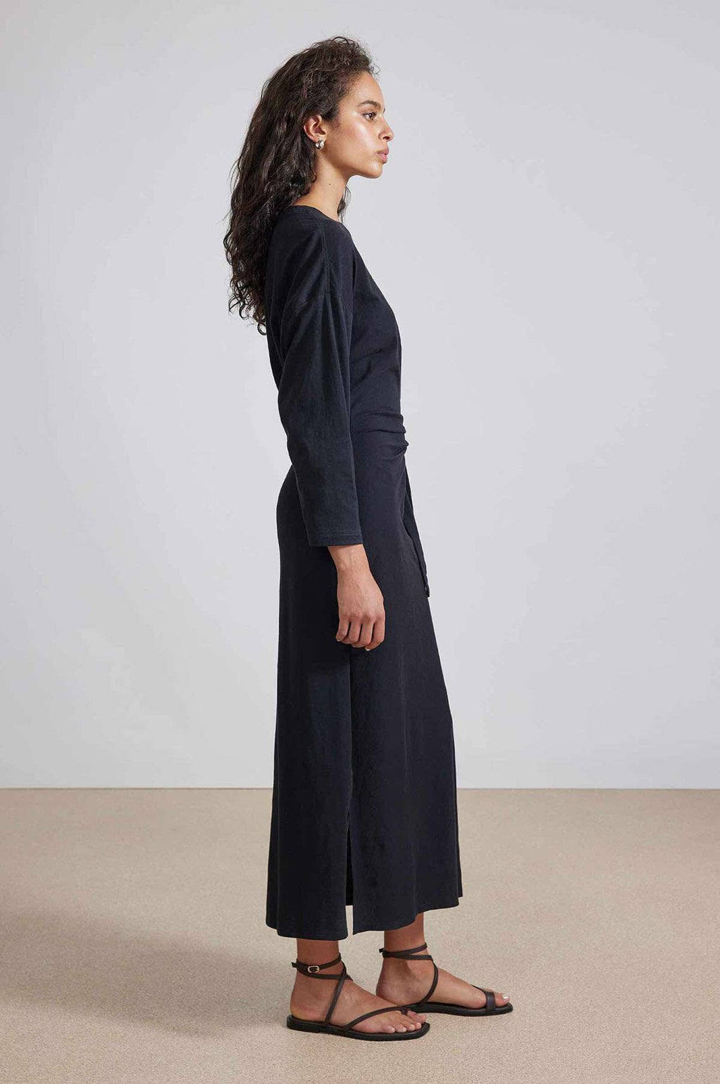 Long sleeve 2025 cinched waist dress