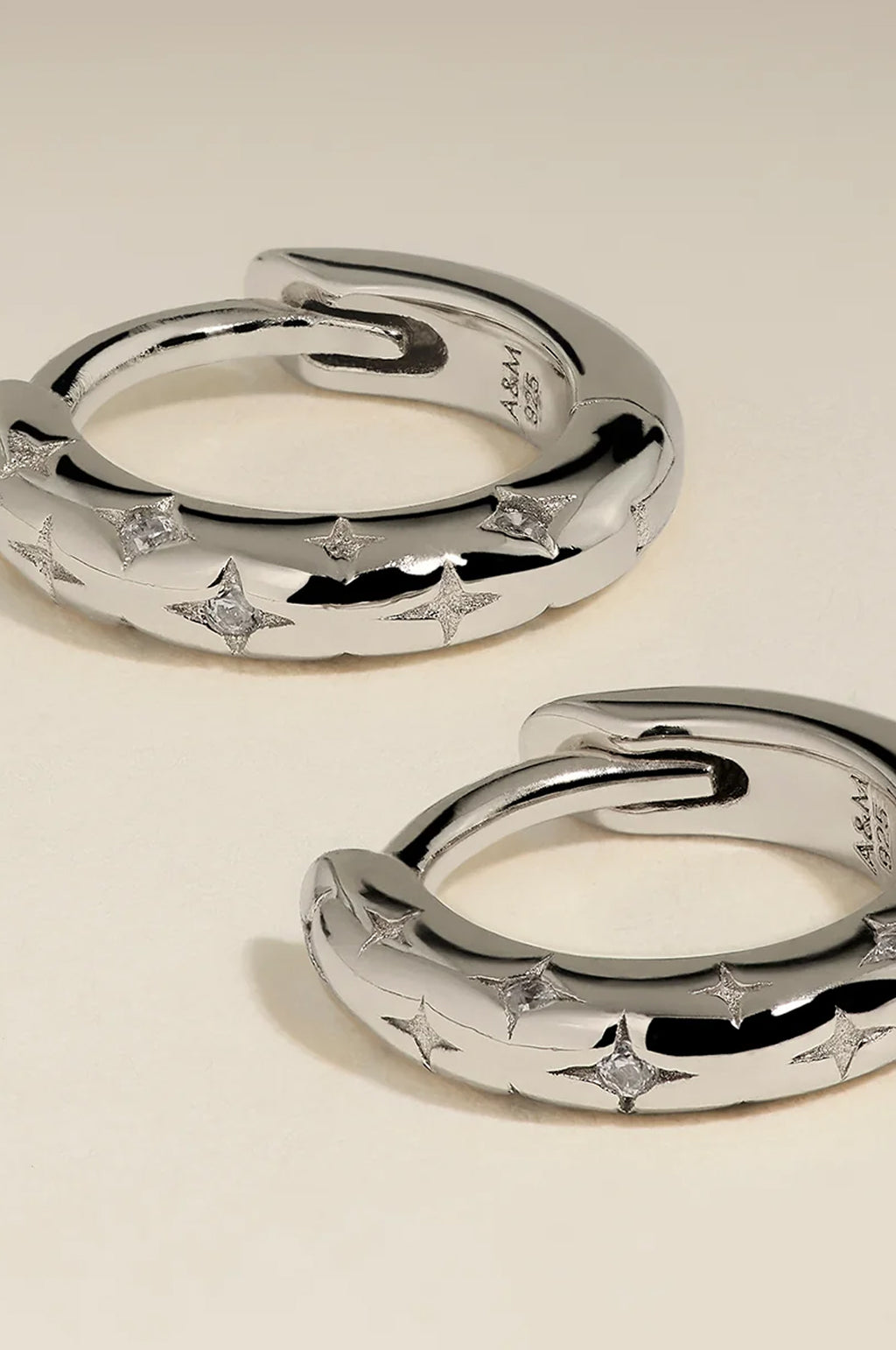 Cosmic Star Bold Huggies in Silver