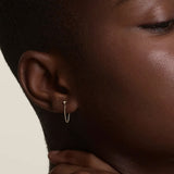 Cosmic Star Chain Stud Earrings in Gold