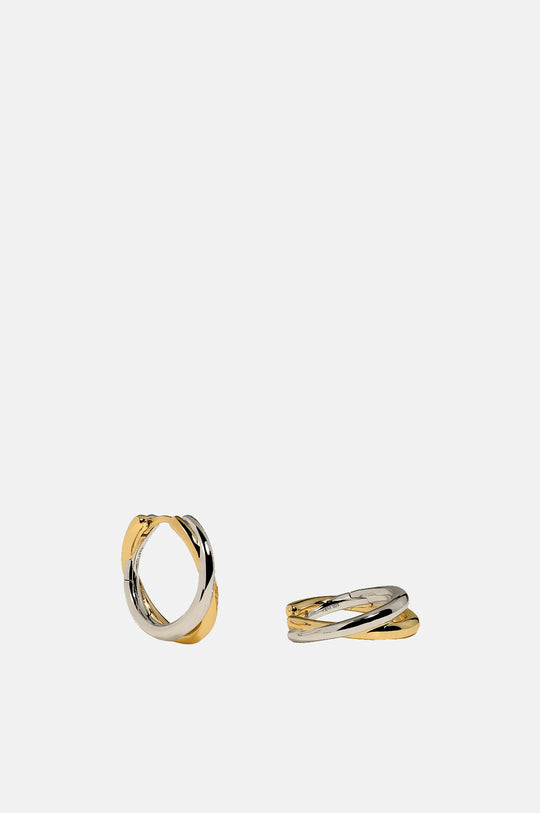 Crossover Illusion Hoops in Mixed Metal