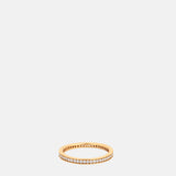 Astrid & Miyu Crystal Stacking Ring in Gold.