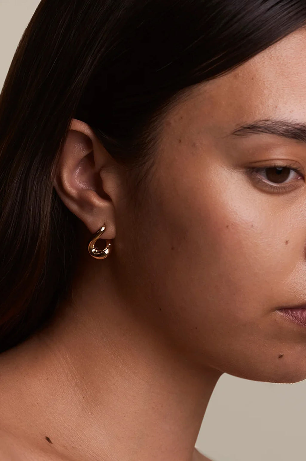 Molten Hoops in Gold