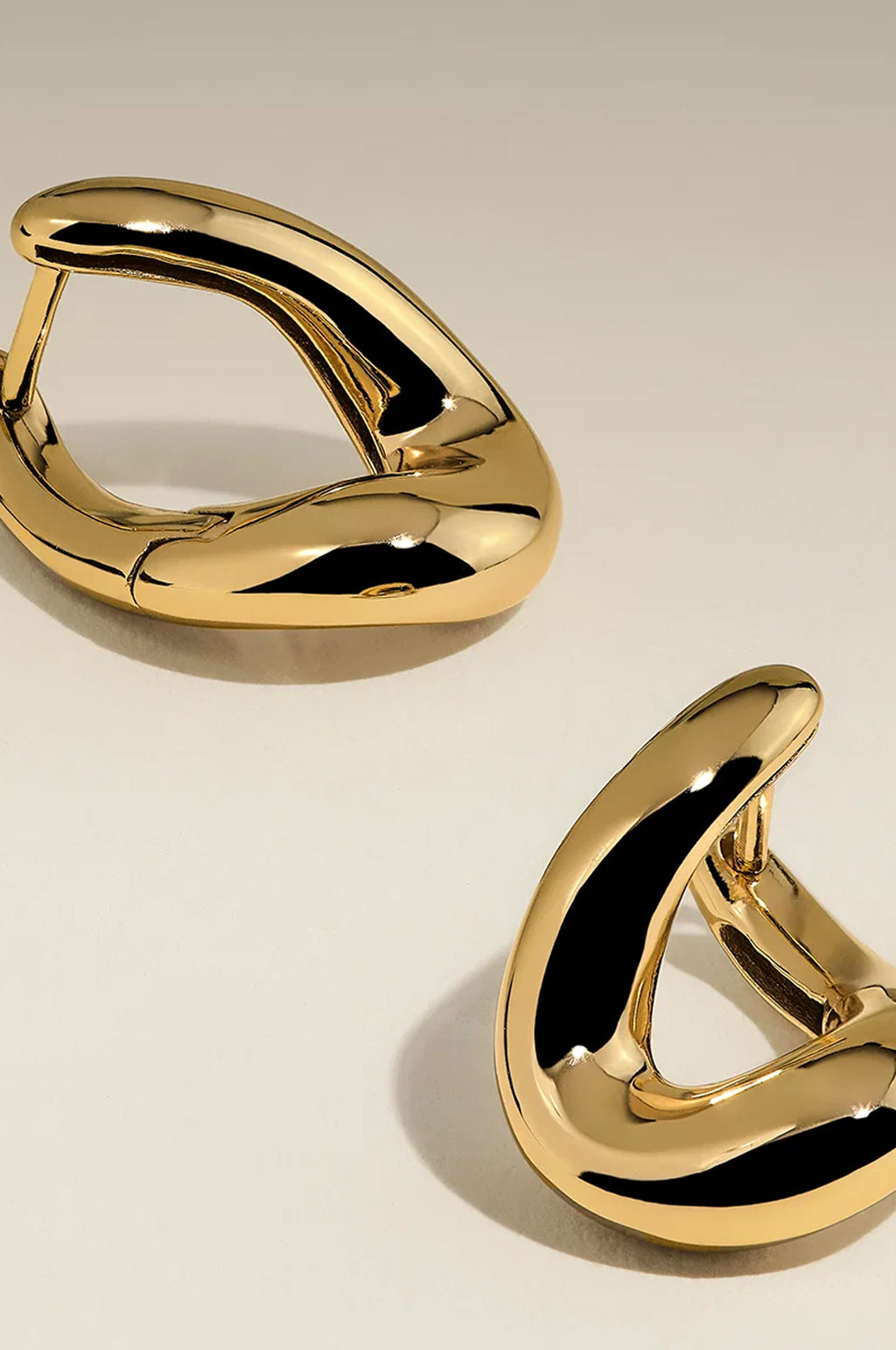Molten Hoops in Gold