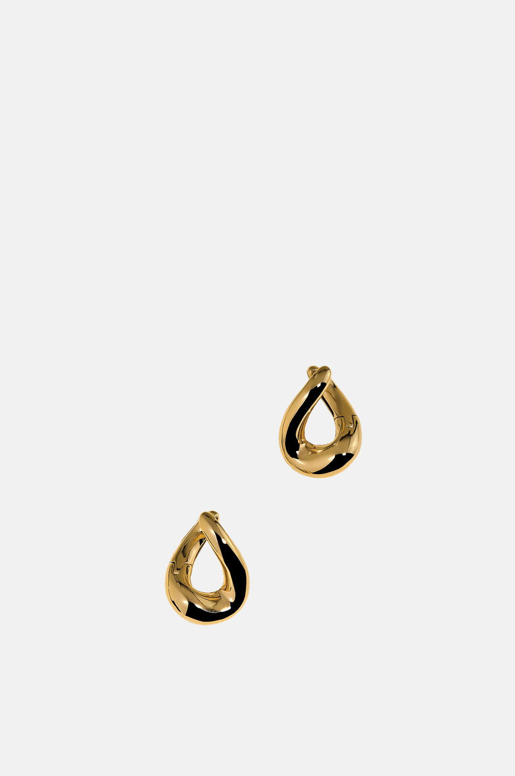 Astrid & Miyu Molten Hoops in Gold.