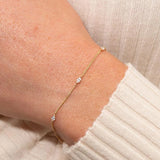 Navette Crystal Bracelet in Gold