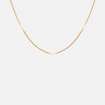 Astrid & Miyu Navette Crystal Necklace in Gold.