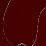 Orbit Crystal Pendant Necklace in Gold
