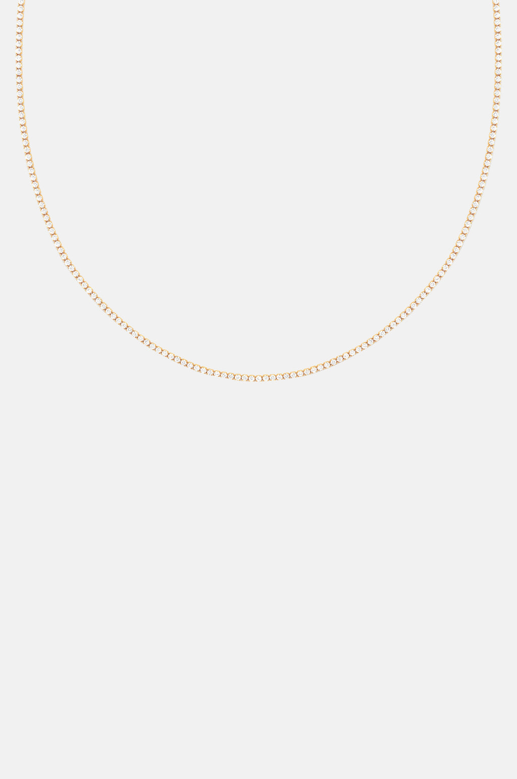Astrid & Miyu Tennis Chain Necklace in Gold.