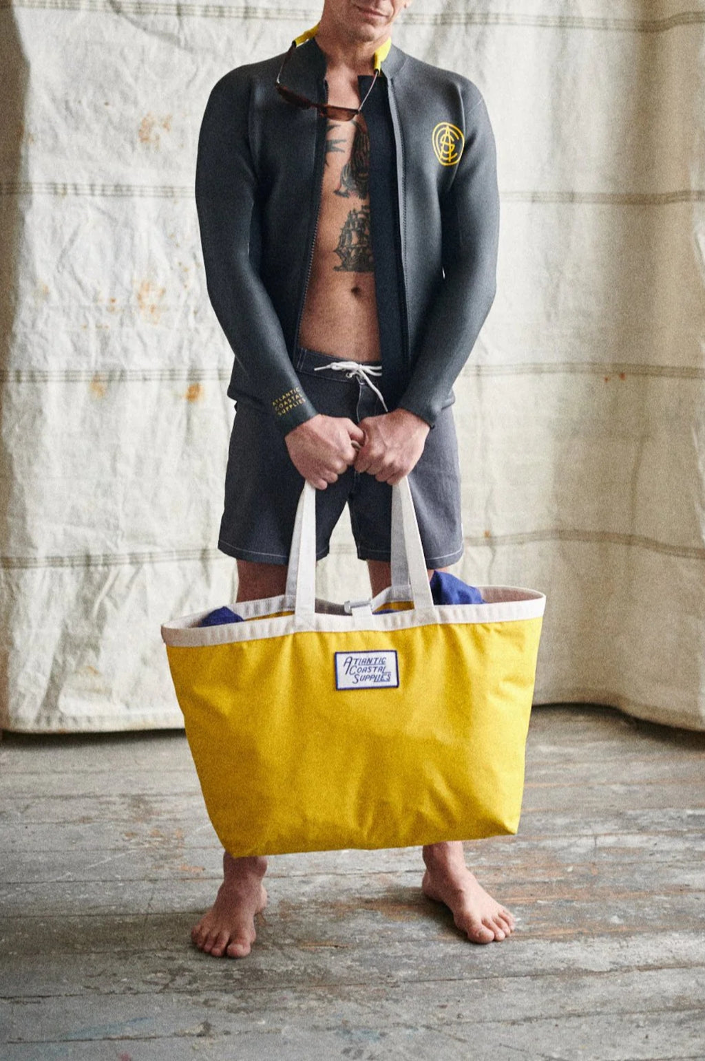 Beach Bag Yellow Large