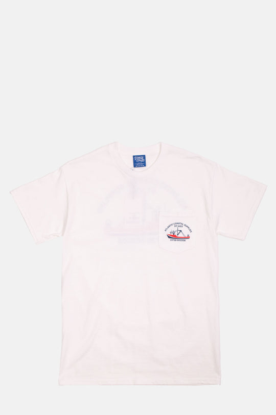 Fishing Boat Tee Short Sleeve White