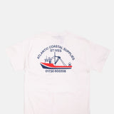 Fishing Boat Tee Short Sleeve White