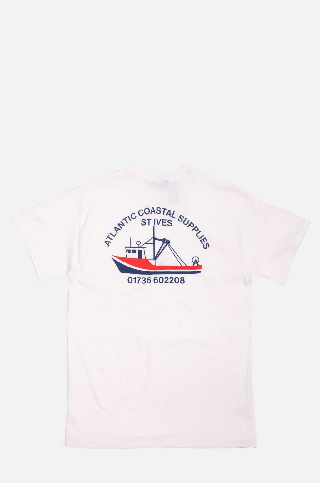 Fishing Boat Tee Short Sleeve White