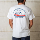 Fishing Boat Tee Short Sleeve White