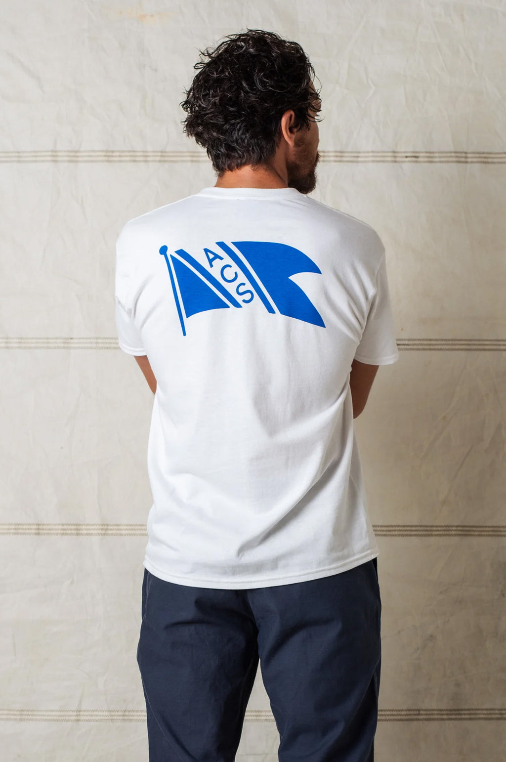 Flag Tee Short Sleeve White