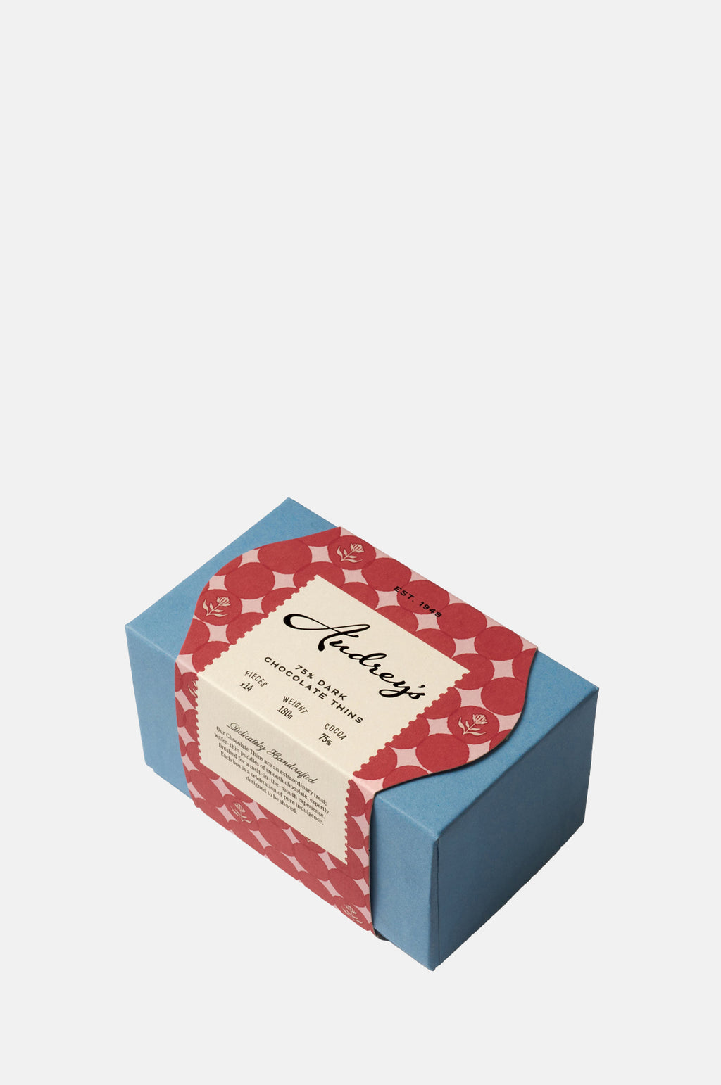 Audreys Chocolates Dark 75% Thins.