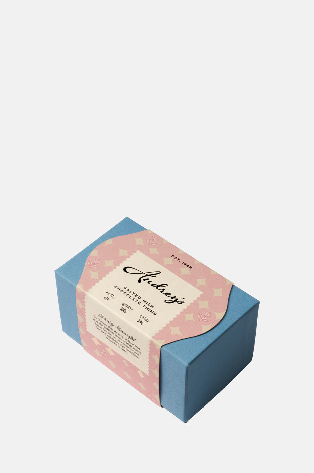 Audreys Chocolates Milk 38% Salted Thins.