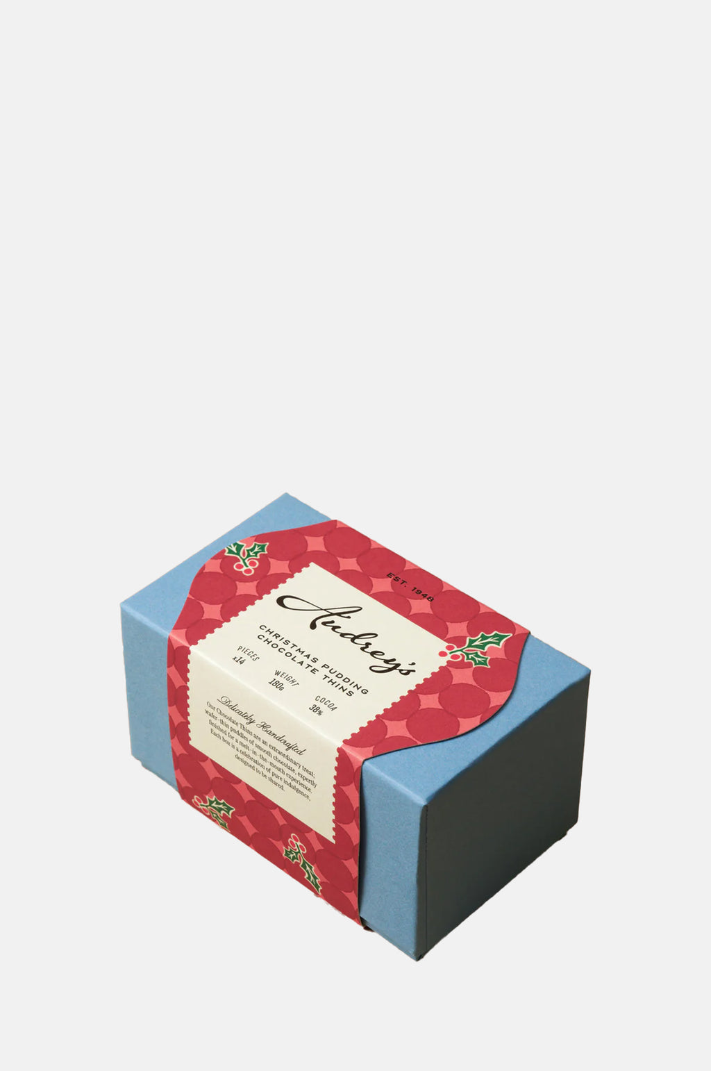 Audreys Chocolates Xmas Pudding Thins.
