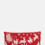 Audrey's Home and Gift Embroidered Santa' Sleigh Cushion.