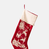 Audreys Home and Gift Embroidered Santa's Sleigh Stocking.