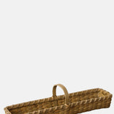 Audrey's Home and Gift Rectangle Chipwood Basket with Handle.