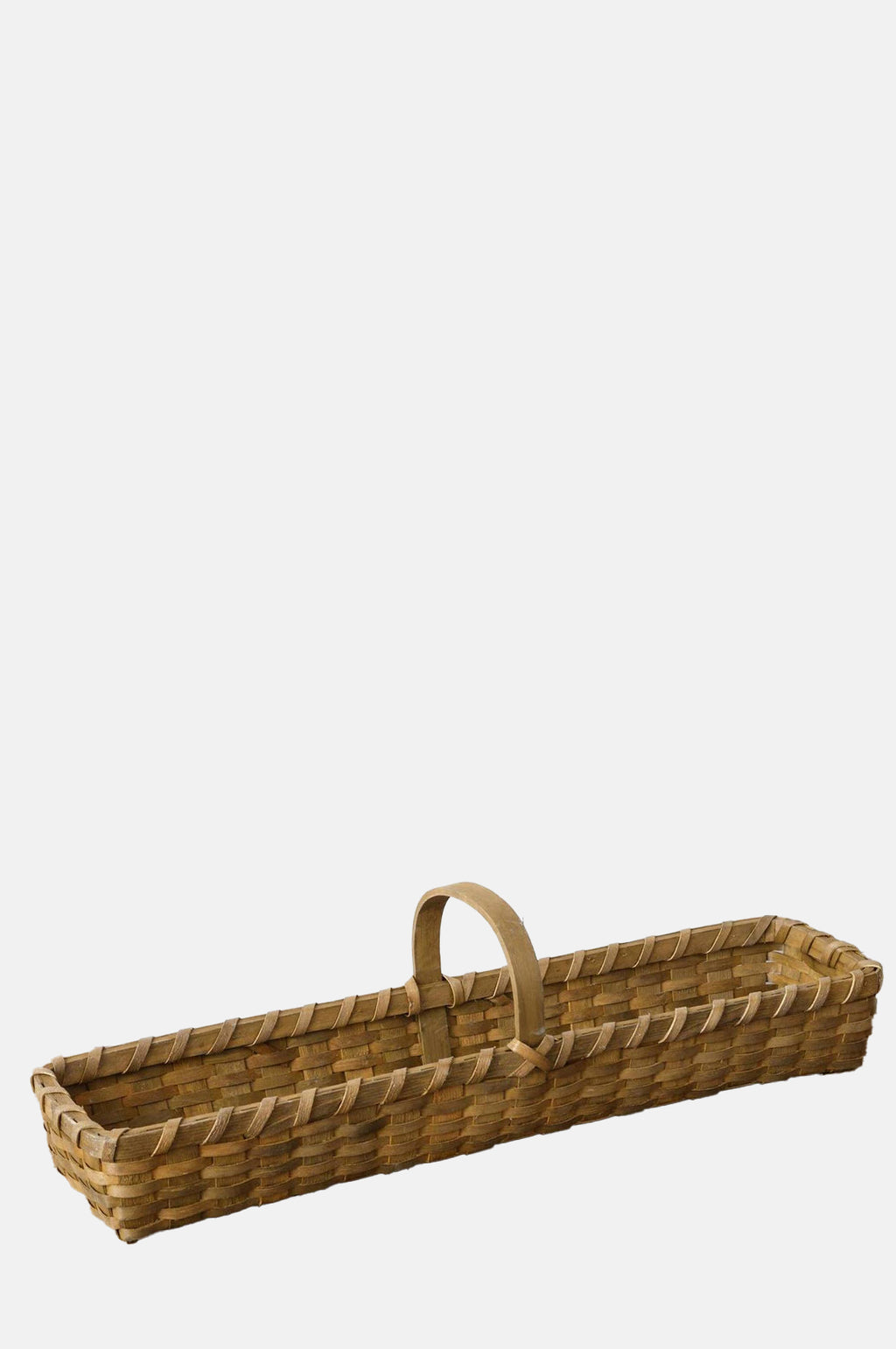 Audrey's Home and Gift Rectangle Chipwood Basket with Handle.