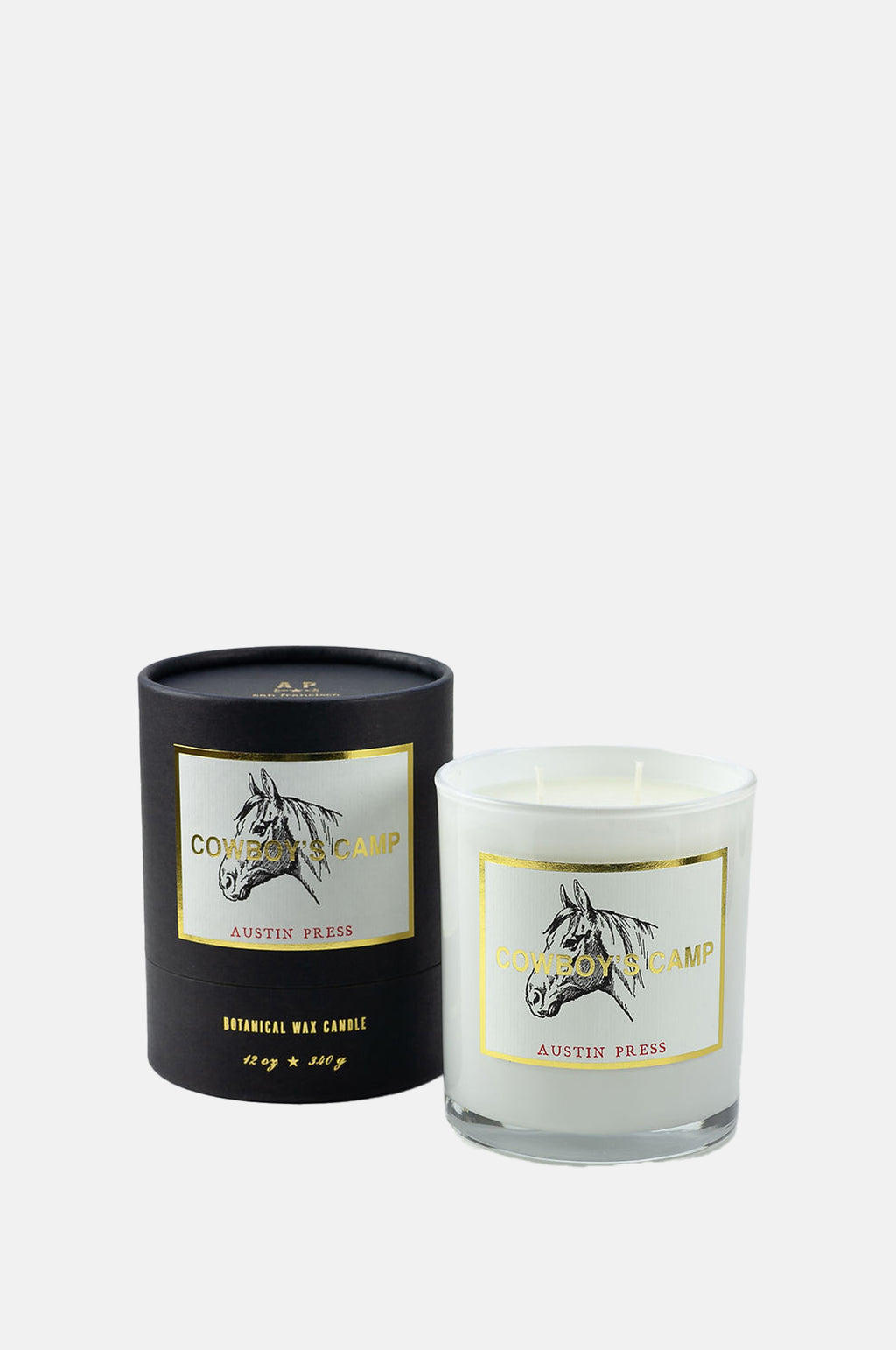Austin Press Cowboys Camp Sanctum Candle.