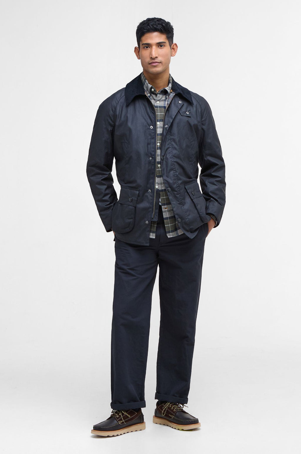 Ashby Wax Jacket Navy