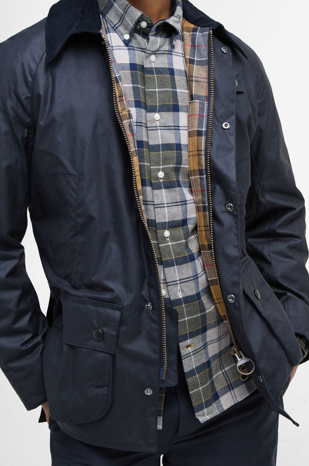 Ashby Wax Jacket Navy