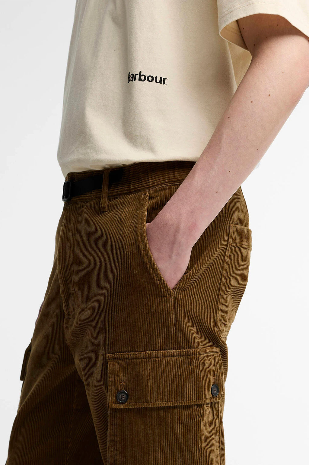Leonard OS Cord Cargo Trouser Sepia