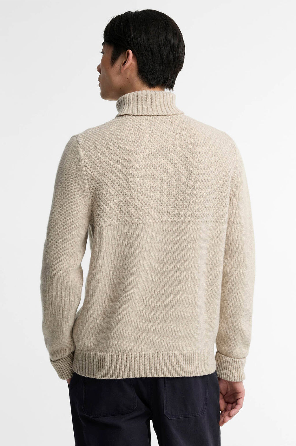 Northcliffe Submariner Roll Neck Jumper Fog