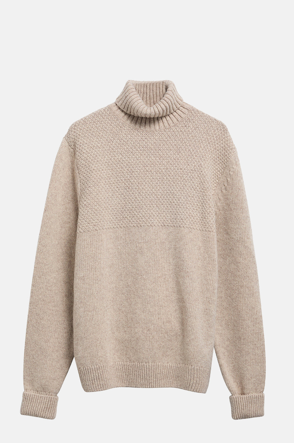 Barbour Northcliffe Submariner Roll Neck Jumper Fog.