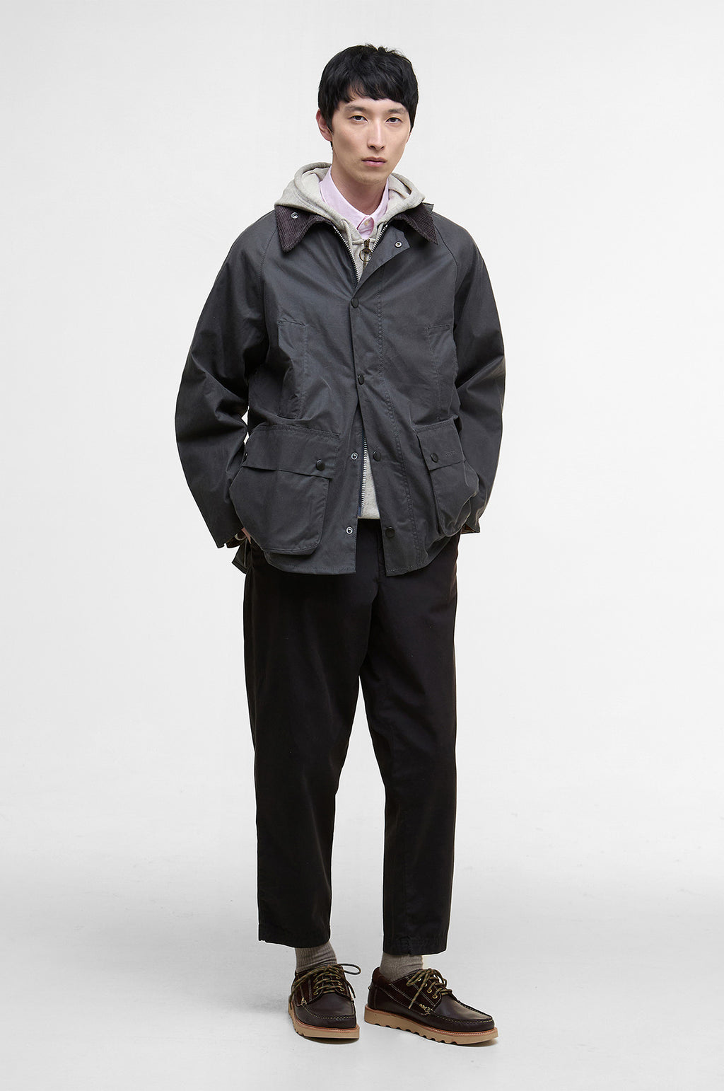 OS Bedale Wax Jacket Grey