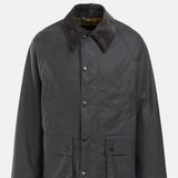 Barbour OS Bedale Wax Jacket Grey.