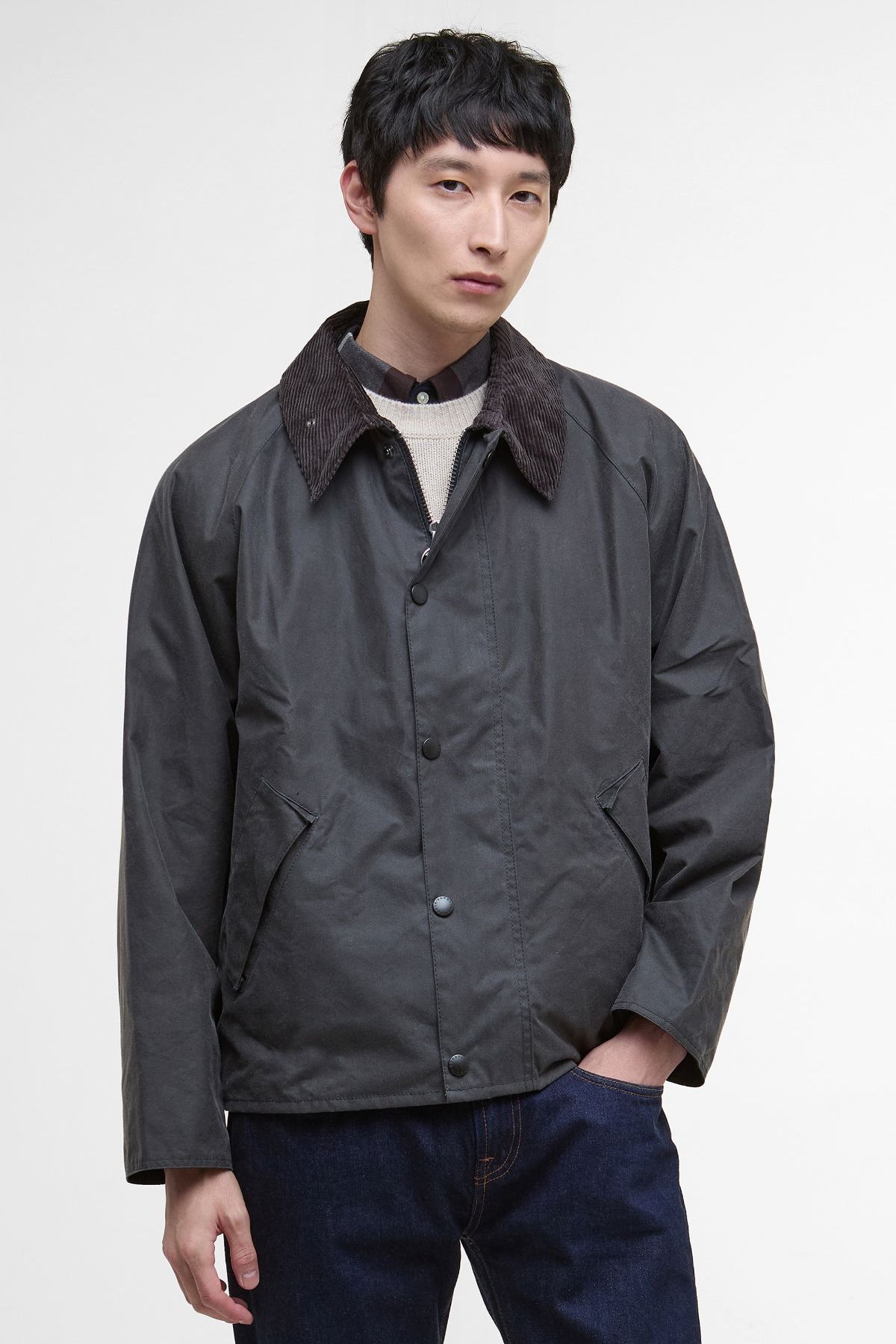 OS Transport Wax Jacket Grey