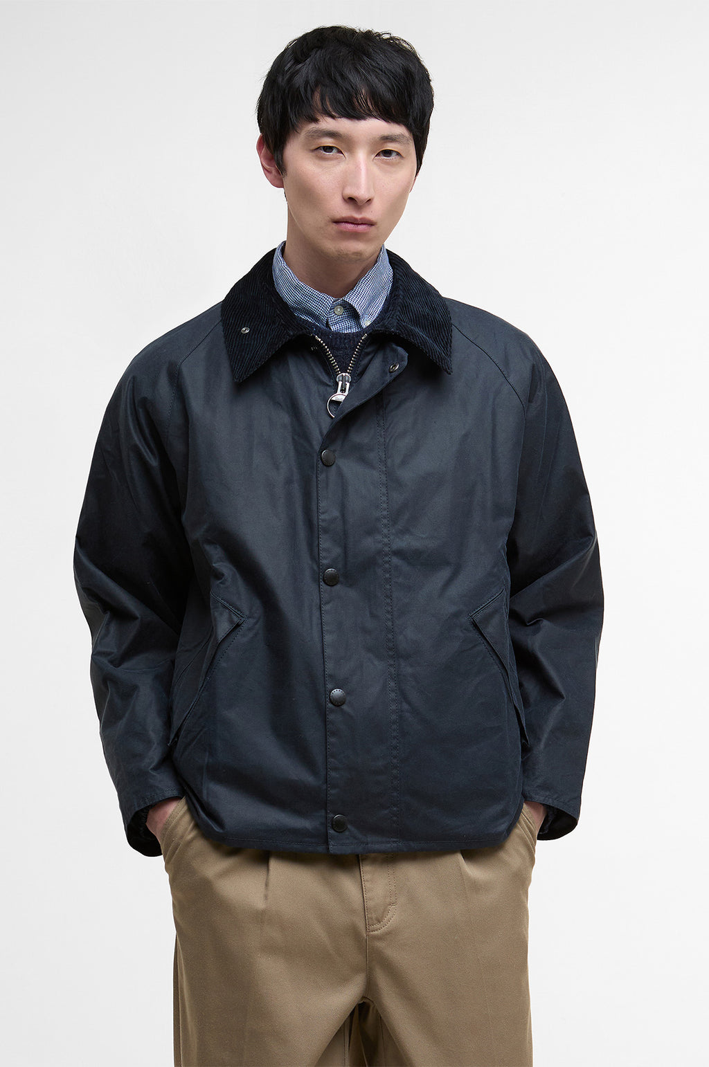 OS Transport Wax Jacket Navy