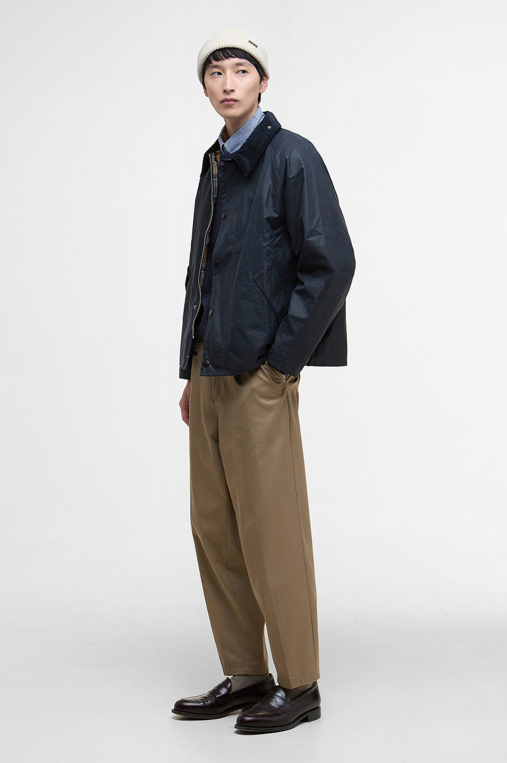 OS Transport Wax Jacket Navy