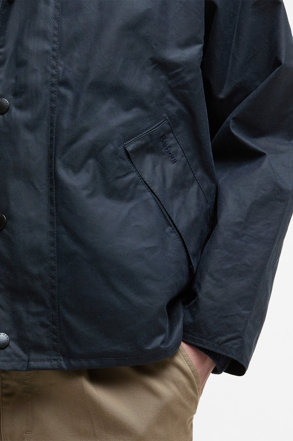 OS Transport Wax Jacket Navy
