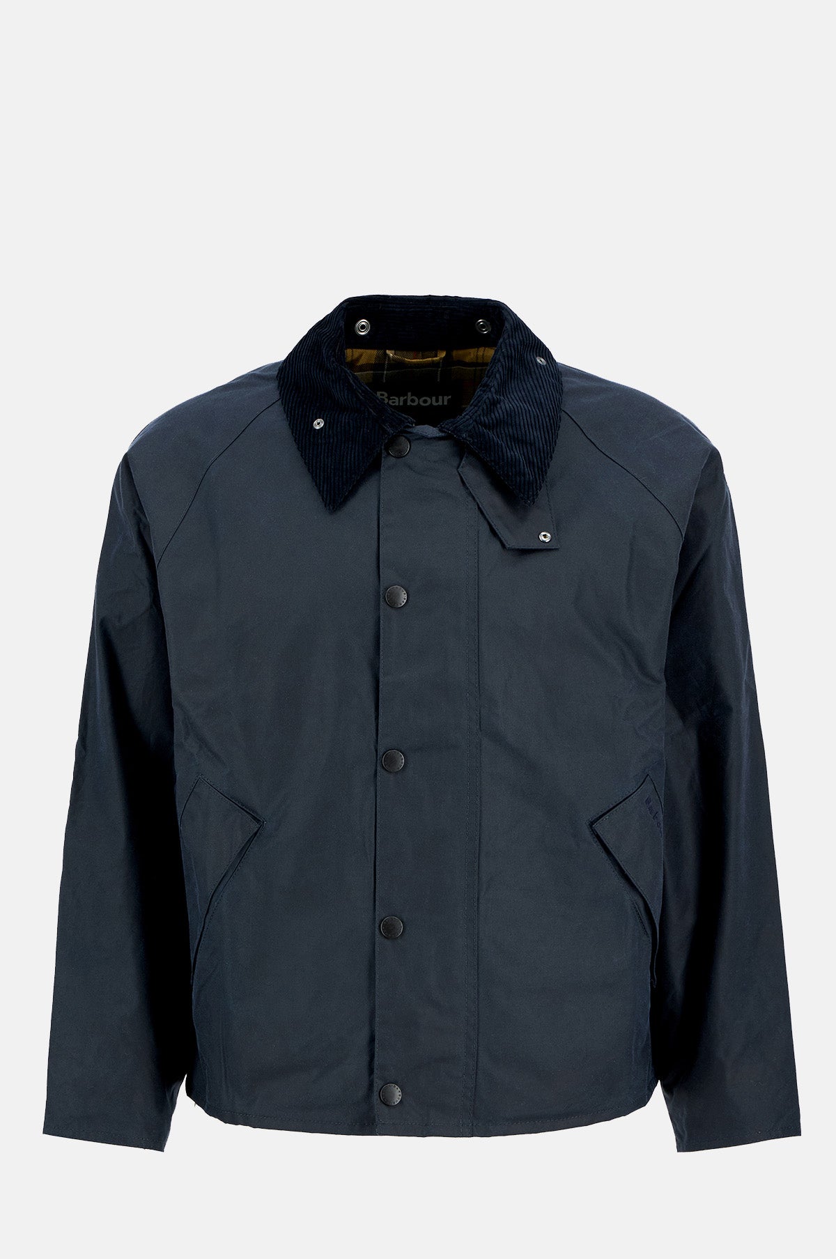 Barbour OS Transport Wax Jacket Navy.
