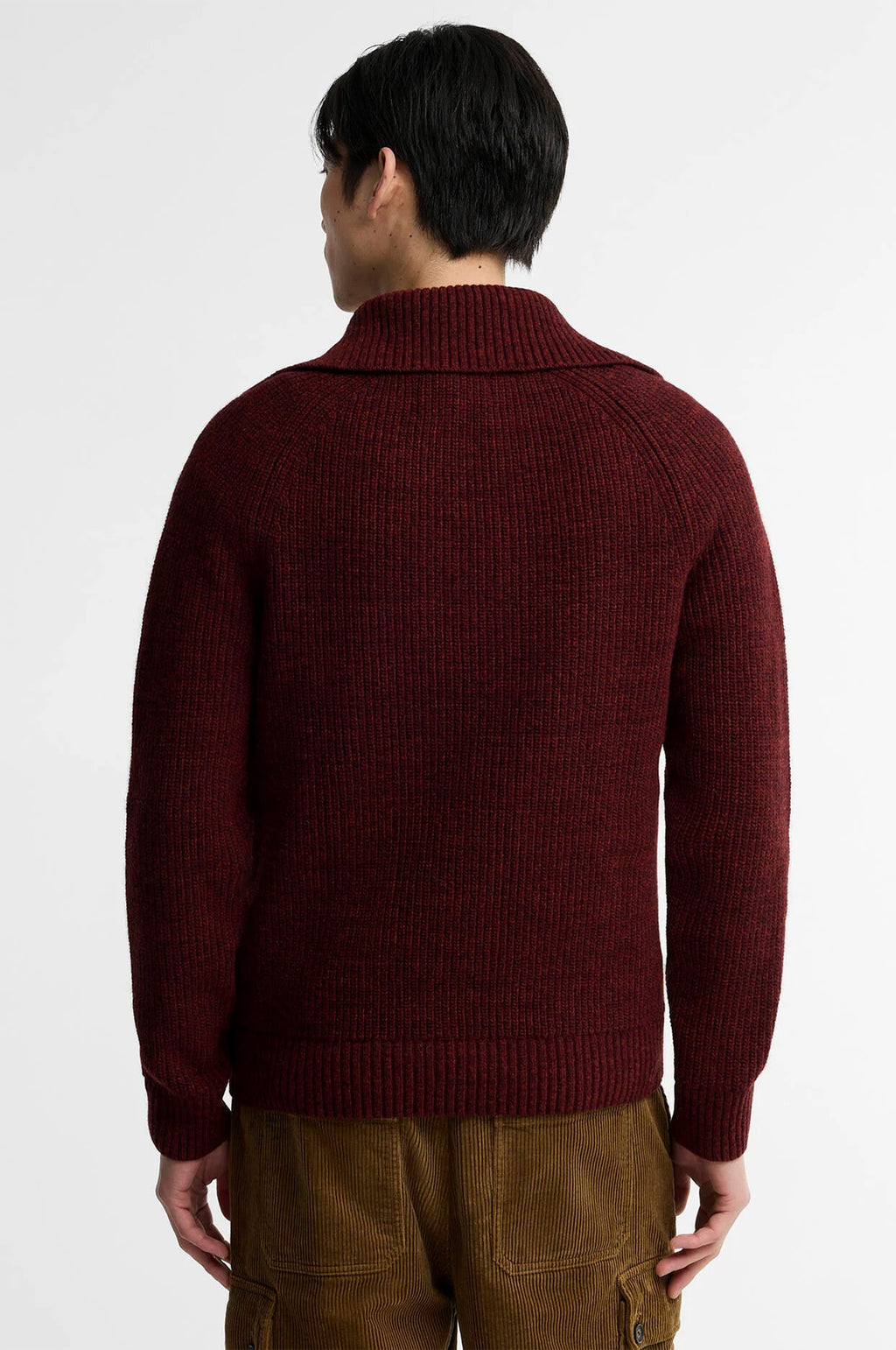 Riggbay Knitted Half Zip Jumper Chestnut