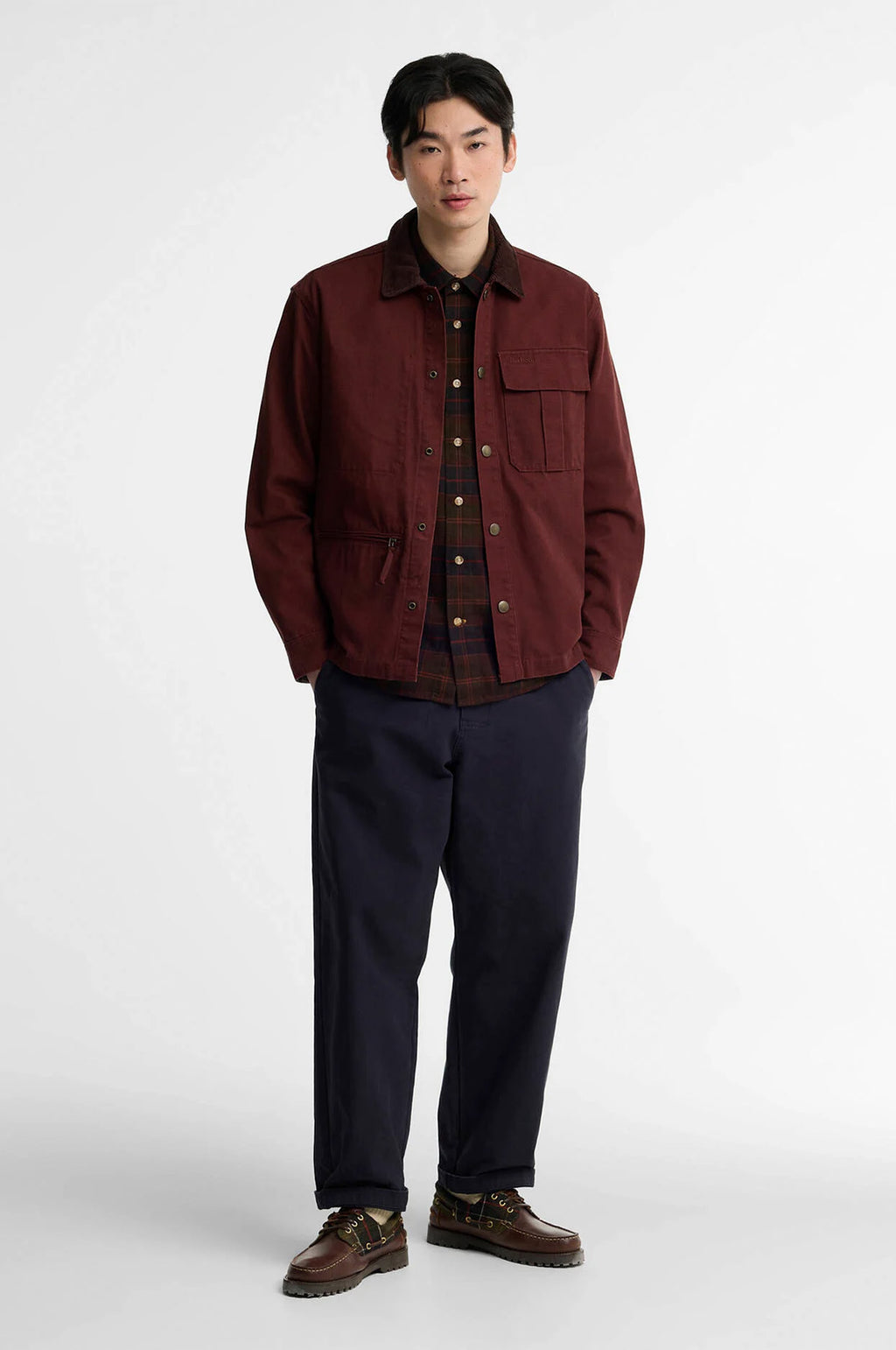 Ursula OS Canvas Overshirt Chestnut