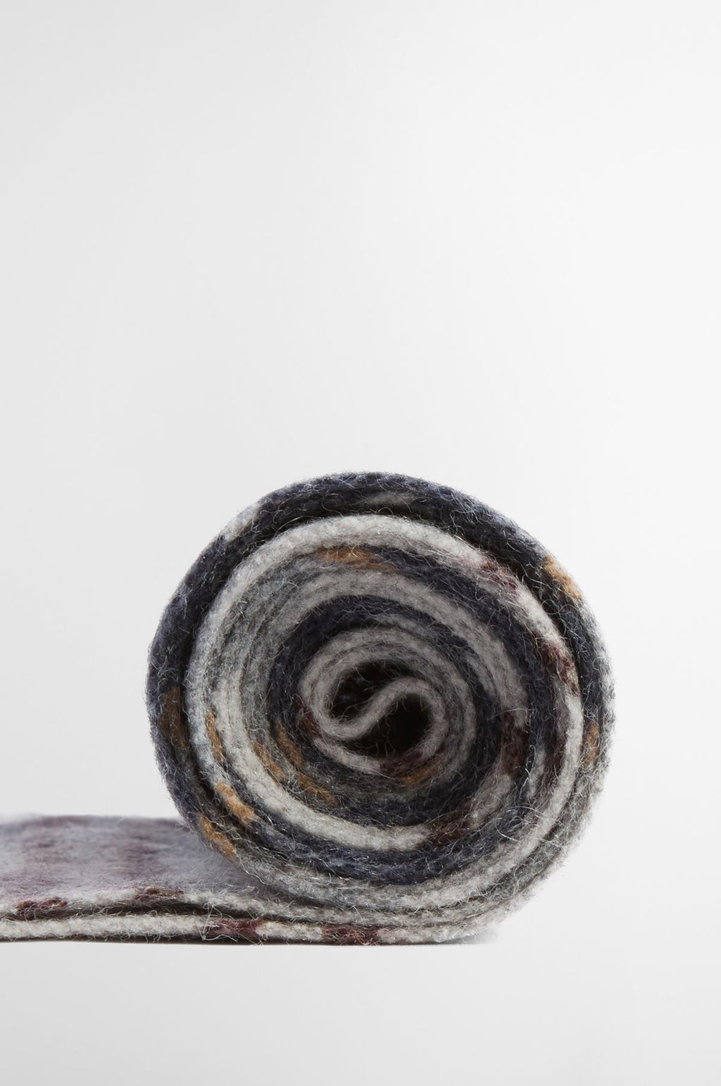 Wool Cashmere Tartan Scarf Grey Midnight Tartan