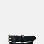 Barnes and Moore Slim Belt Harness Leather Black Nickel.