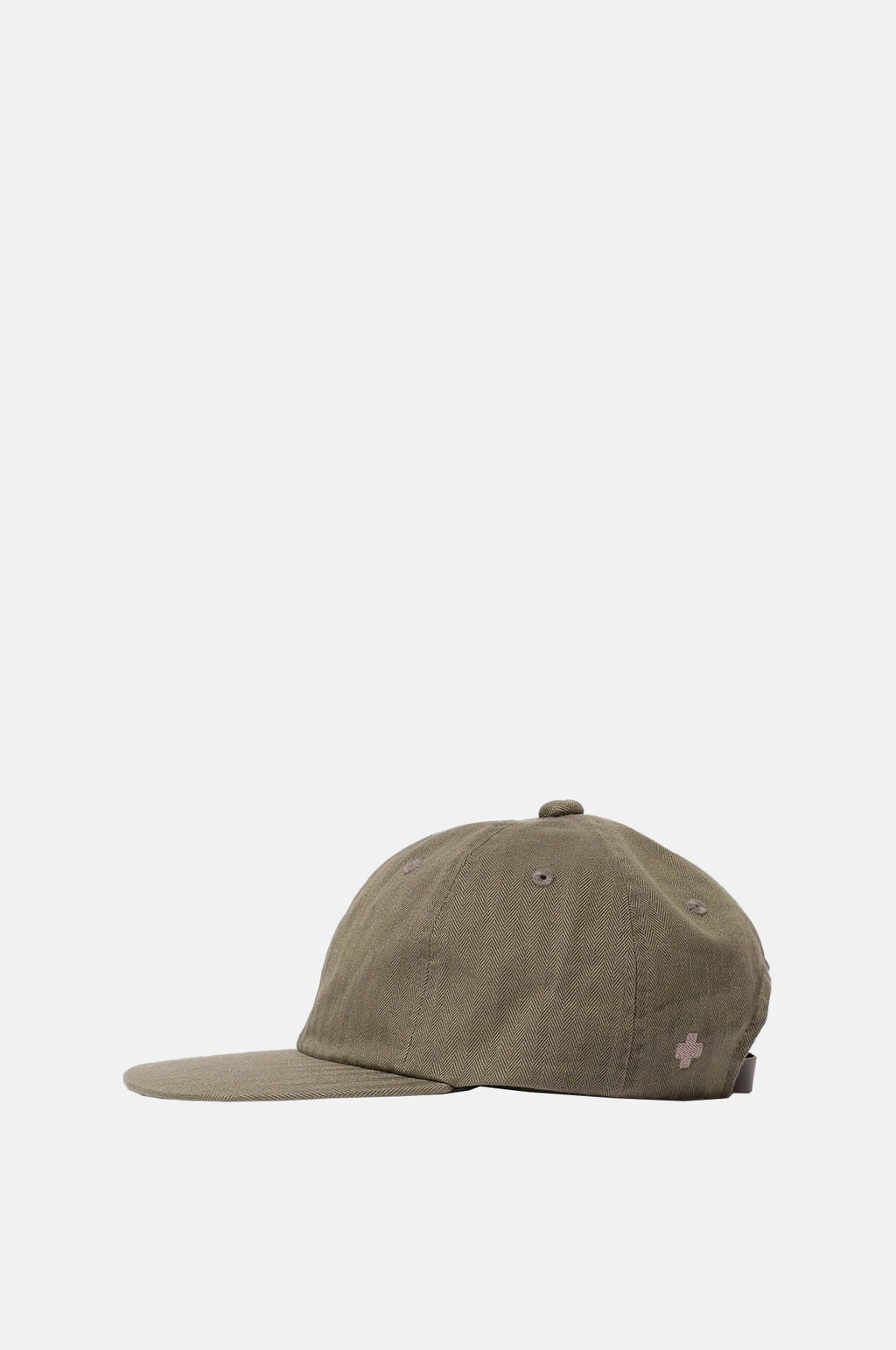 6 Panel Herringbone Cap Olive