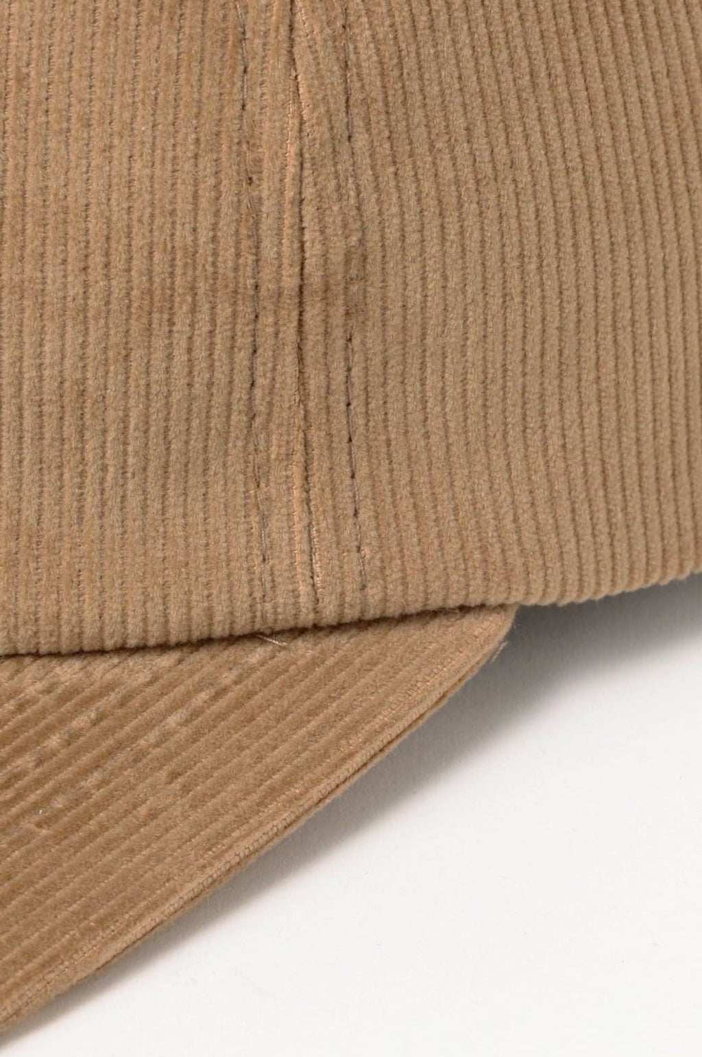 6 Panel Regimental Strap Corduroy Beige