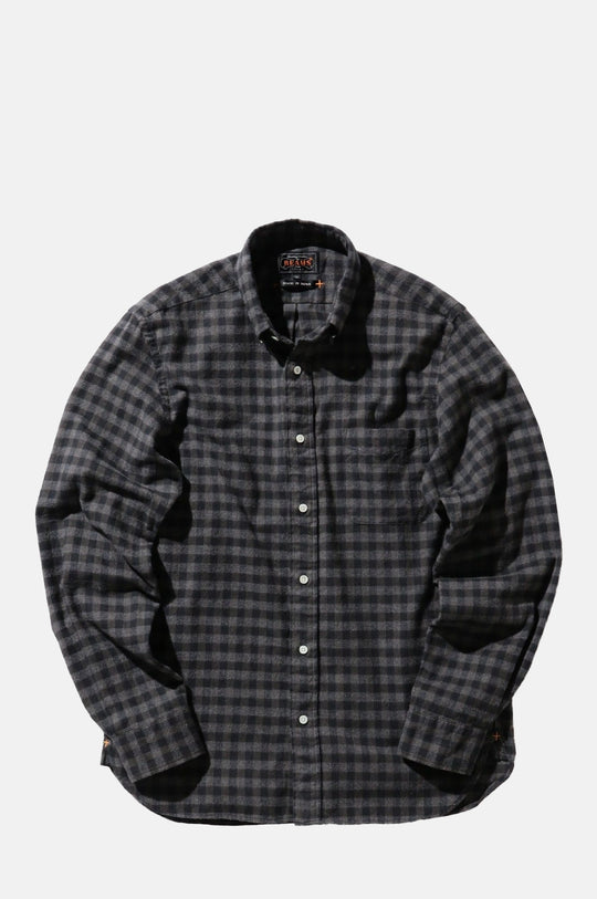 B.D. Gingham Check Shirt Shaggy Grey