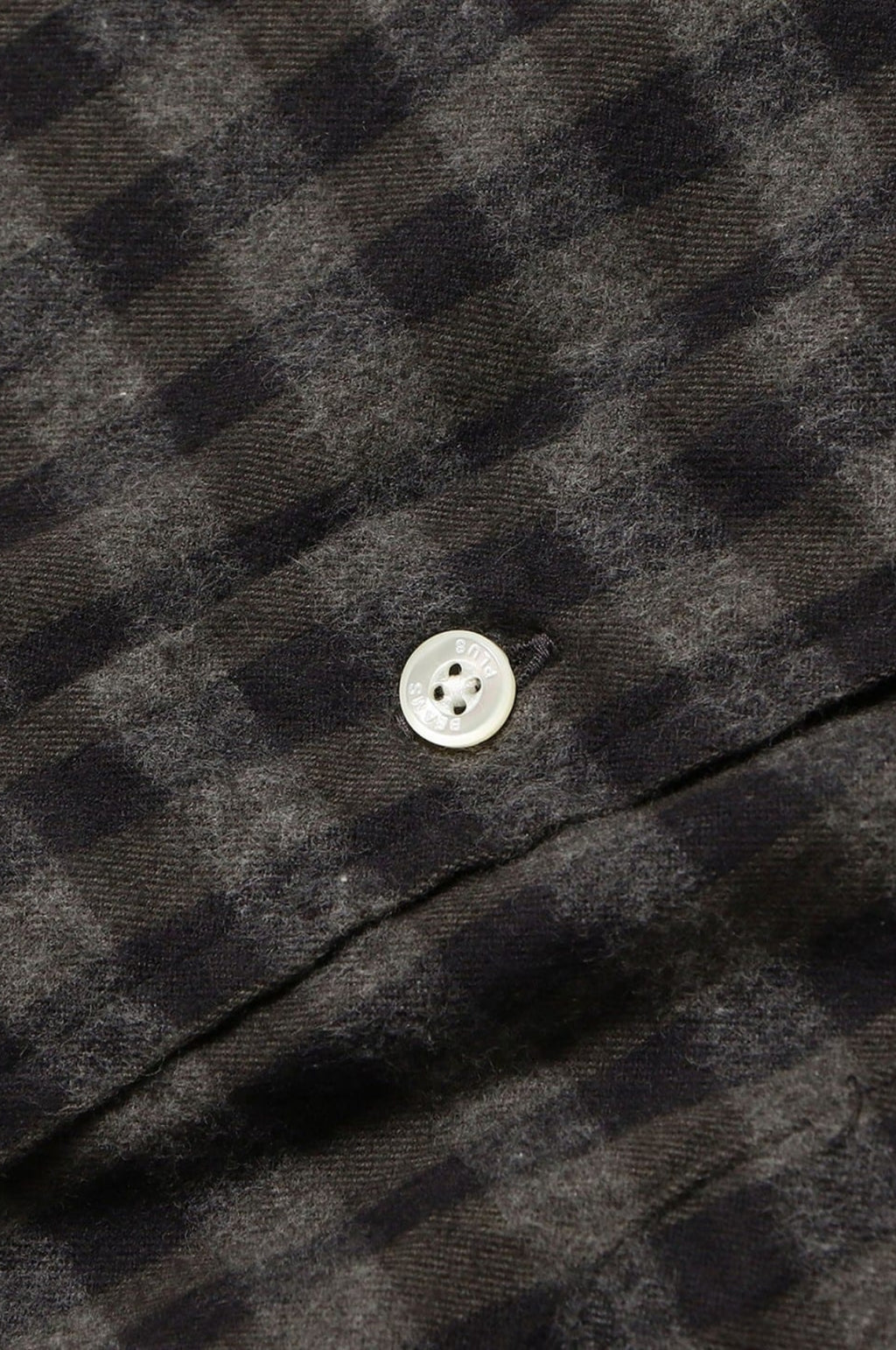 B.D. Gingham Check Shirt Shaggy Grey