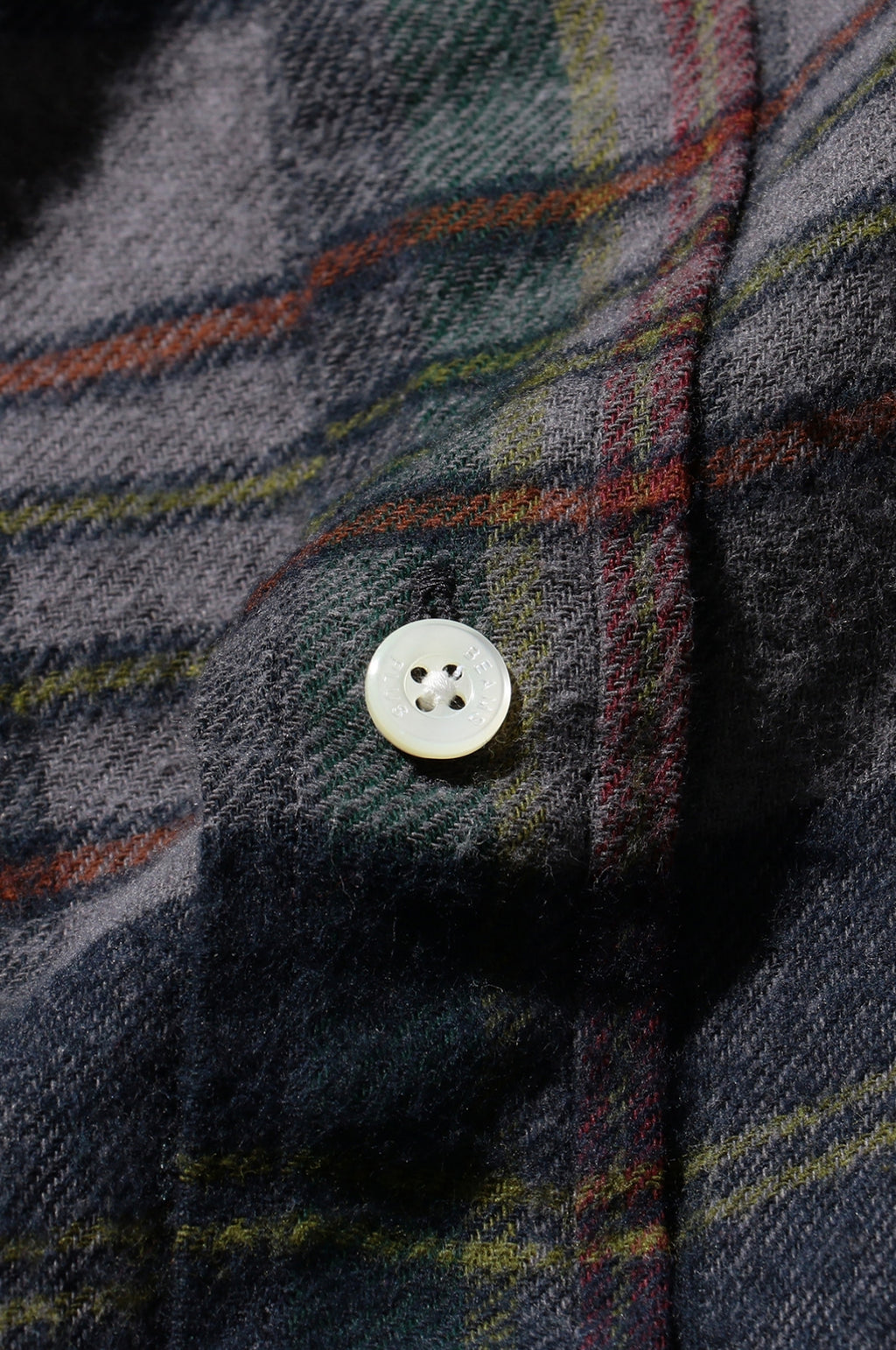 B.D. Classic Fit Indian Flannel Plaid Shirt Over Dye Green