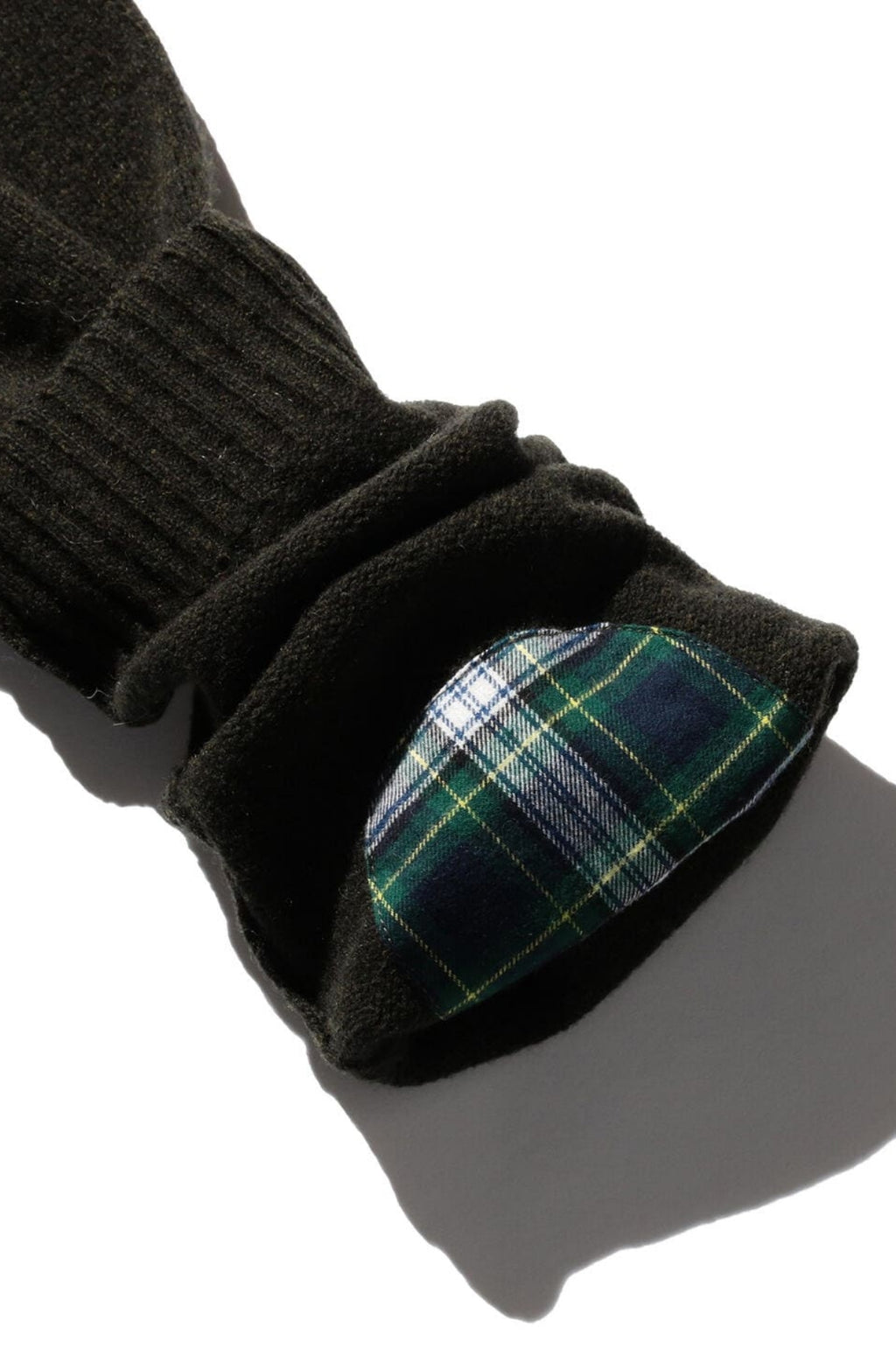 Cardigan Elbow Patch 7G Olive