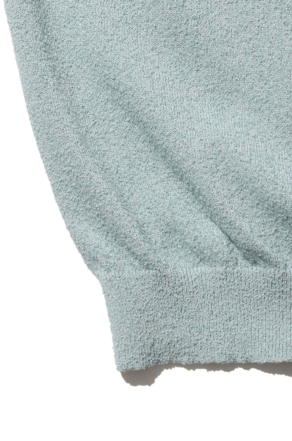 Knit Polo Cotton Boucle Sax